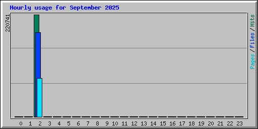 Hourly usage for September 2025