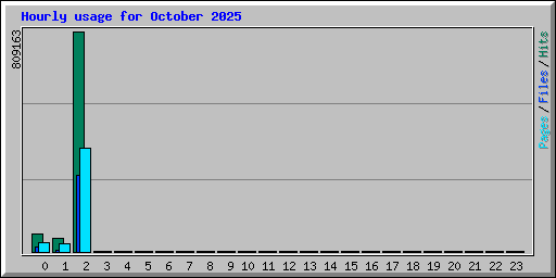 Hourly usage for October 2025